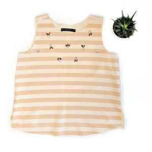 • zara • jeweled blouse